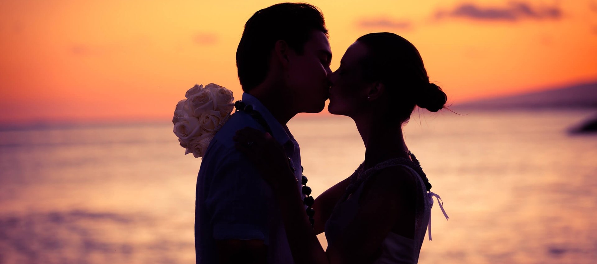 Wedding at sunset