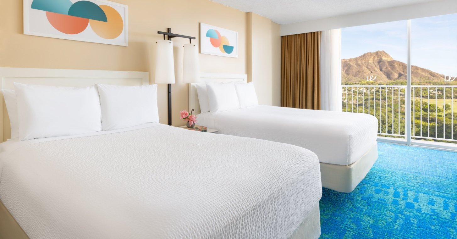 Twin Fin Double Beds Diamondhead View