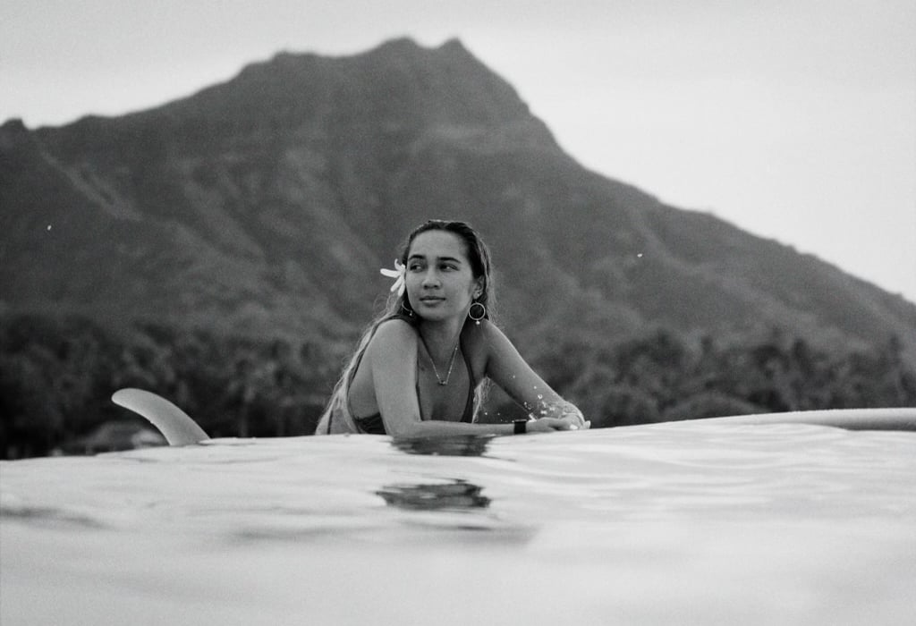 Kelis Kaleopa'a picture in the Hawaii's ocean: